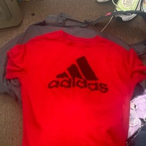 Red Adidas shirt